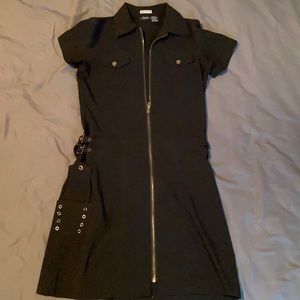 Black zipper dress